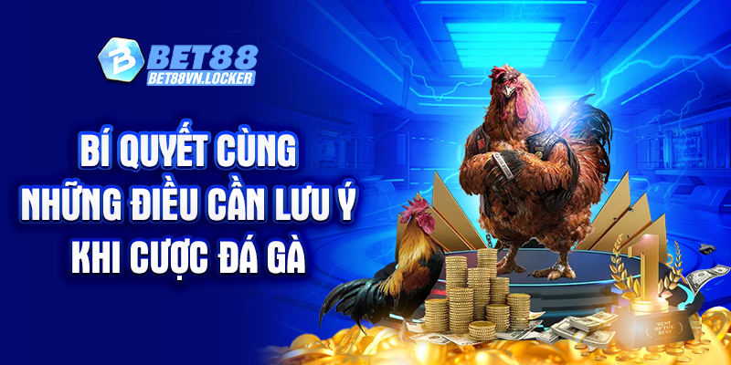 Bí quyết cùng những điều cần lưu ý khi cược đá gà Thomo Bet88